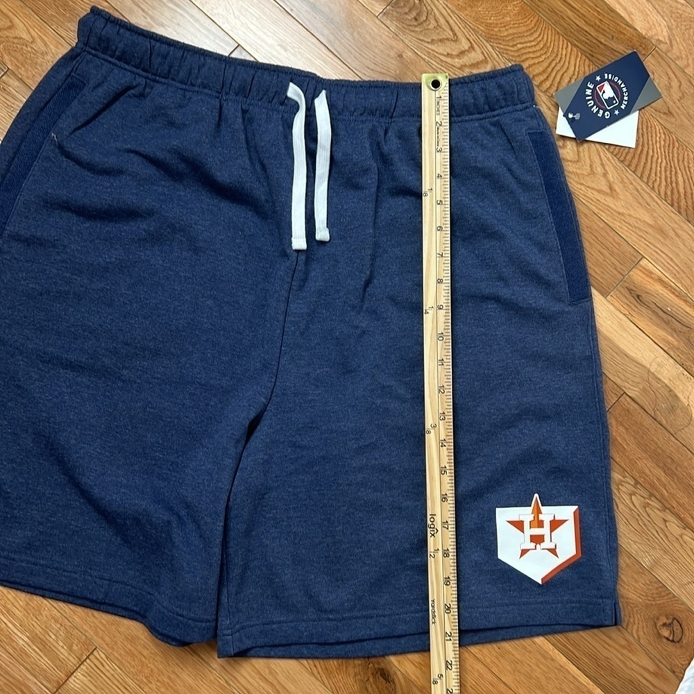 Majestic MLB Astros French Terry Shorts with Drawstring Blue NWT Size XXL - Picture 11 of 12